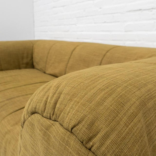 Khaki Strips Two-Seater Sofa by Cini Boeri for Arflex, 1980s For Sale - Image 8 of 17