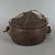 Early 20th Century African Tribal Nomadic Rattan Leather Container Basket with Lid For Sale - Image 11 of 11