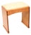 Art Deco Birds Eye Maple and Leather Stool, 1930 For Sale