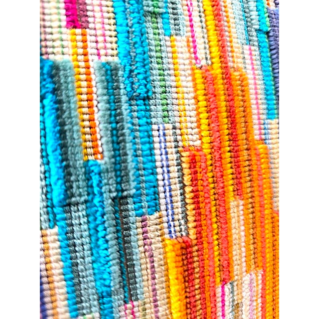 Kravet Couture Ikat Flame/Chevron Carved Velvet 22" Pillows For Sale - Image 14 of 15