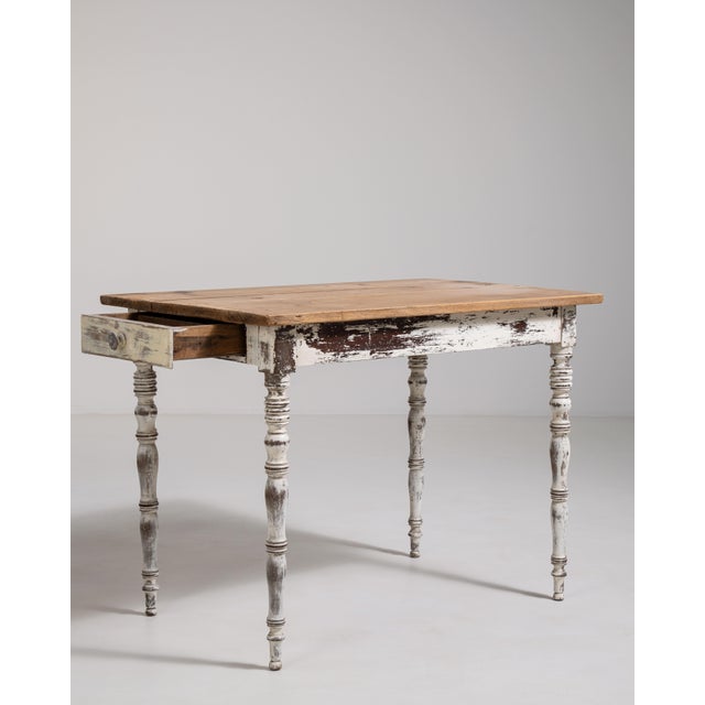 French Table with Single Drawer For Sale - Image 10 of 16