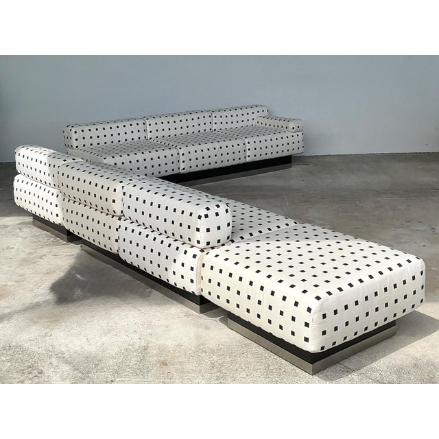 Vintage Custom Geometric Sectional Sofa For Sale - Image 11 of 18