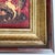 Wood Late 20th Century Coordinating Pair of Framed Medieval Unicorn Tapestry Prints in Gilt and Mahogany-Tone Frames - Set of 2 For Sale - Image 7 of 12