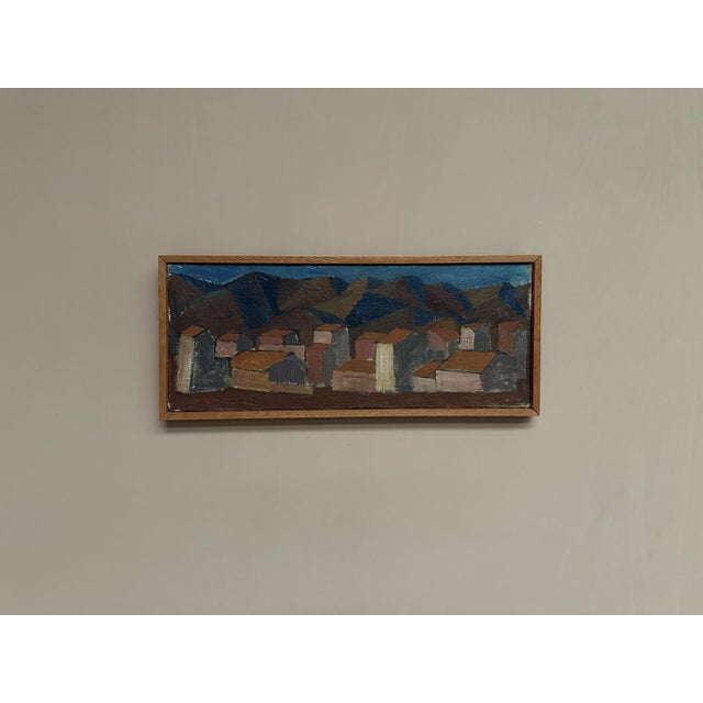 Johan Lundgren, Cityscape, 1952, Oil Painting on Canvas, Framed For Sale - Image 9 of 18