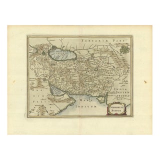 Antique Map of Middle East and the Safavid Empire by Cluver and Jansson, 1676 For Sale