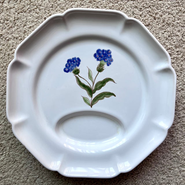Motton Gien French Faience Asparagus Plates-Set 6 For Sale In New York - Image 6 of 14