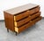 Mid Century Modern Credenza Dresser 6 Drawer Brass Walnut Vintage MCM Restored For Sale - Image 11 of 12
