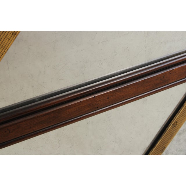 Brown Theodore Alexander Regency Style Mirrored Room Screen For Sale - Image 8 of 12