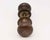 Vintage Dark Plain Bronze Passage Door Knob Set For Sale - Image 4 of 4