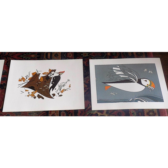 Abstract Vintage Charley Harper Modernist Abstracted Bird Lithographs (10.75" X 8.25") - Set of 12 For Sale - Image 3 of 10