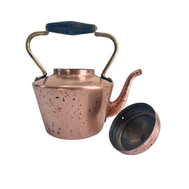 Vintage European Copper Tea Pot For Sale - Image 9 of 10