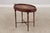 Traditional English Edwardian Inlaid Mahogany Oval Tray Table For Sale - Image 3 of 15