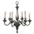 1940s French Small Pewter Finish Chandelier For Sale - Image 12 of 12