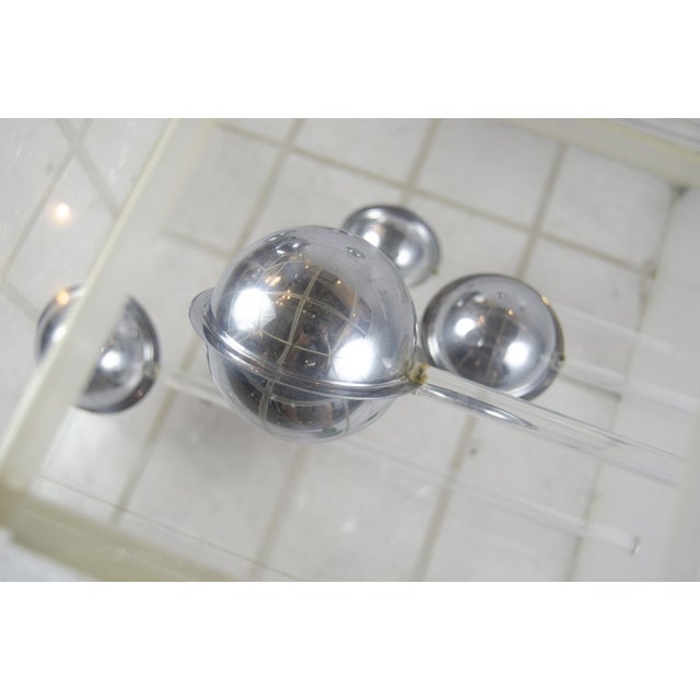 Metal 1960s Op Art Translucent Acrylic Cube Sculpture by Argentine Author Martha Boto For Sale - Image 7 of 9