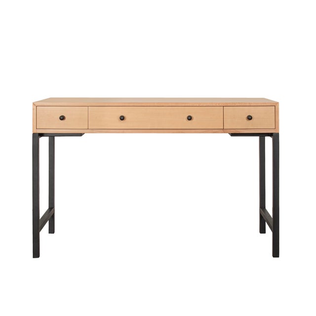 David Francis Maple Writing Desk - Natural For Sale - Image 4 of 8