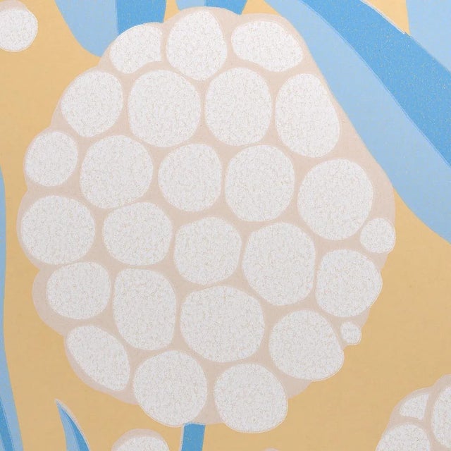 Contemporary Schumacher Rubus Wallpaper in Yellow For Sale - Image 3 of 4