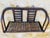 Mid century, vintage wall shelf circa 1960s. The overall structure is made of bamboo, featuring a beautiful, fluid, sleek...