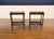 This is a pair of mahogany end tables with brass galleries. They feature aesthetically pleasing swirly crotch mahogany top...