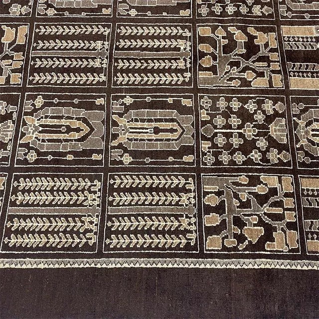 Textile 1980s Old Shiraz Area Rug 7'1"×10'3" For Sale - Image 7 of 13