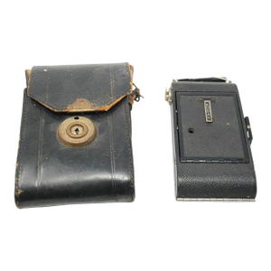 Antique Eastman Kodak 3a Folding Pocket Camera With Leather Case