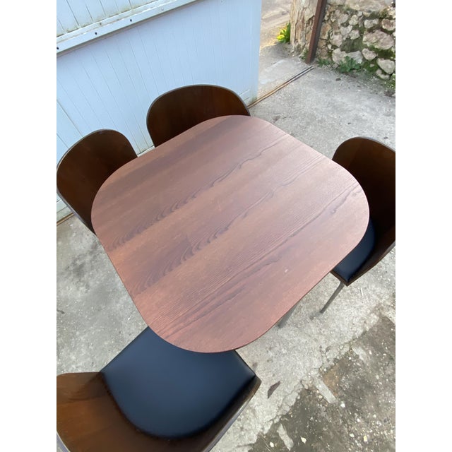 Sam Teak Table and Chairs by Sandra Kragnert for Ikea, Sweden, 1990s, Set of 5 For Sale - Image 10 of 18