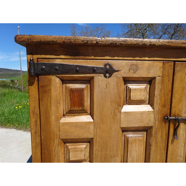 Baroque Tuscan Oak and Walnut 2-Door Sideboard For Sale - Image 3 of 18