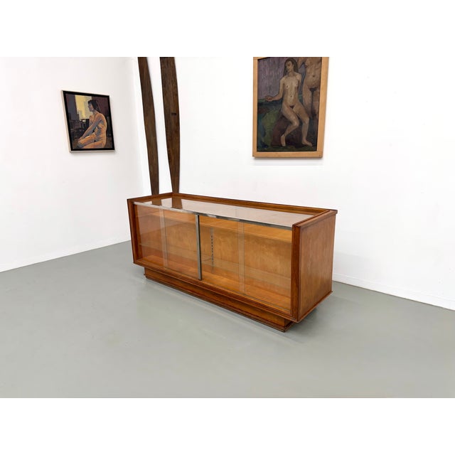 Vintage Oak and Glass Trade Counter from Siegel Paris, 1950 For Sale - Image 16 of 18