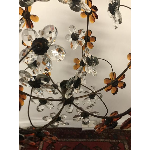 Vintage Pendant with Amber and Transparent Crystals For Sale - Image 17 of 18
