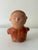 Handmade clay sculptural figure. This little person is quite interesting, whether repesentative of a Kabuki character or...
