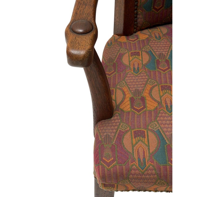 Art Deco Oak Armchair by Paul Bromberg, 1920s For Sale - Image 9 of 12