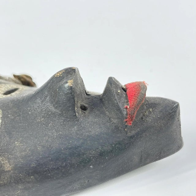 African Early 20th Century Dan Passport Mask with Braided Hair For Sale - Image 3 of 7