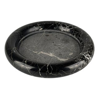 Large Black Marble Centerpiece by Angelo Mangiarotti for Up & Up, 1970s For Sale