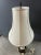 Metal Vintage Ceramic and Bronze Lamp With Shade For Sale - Image 7 of 12