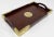 Early 20th Century Vintage Asian Motif Rosewood Tray With Brass Hardware For Sale - Image 5 of 10