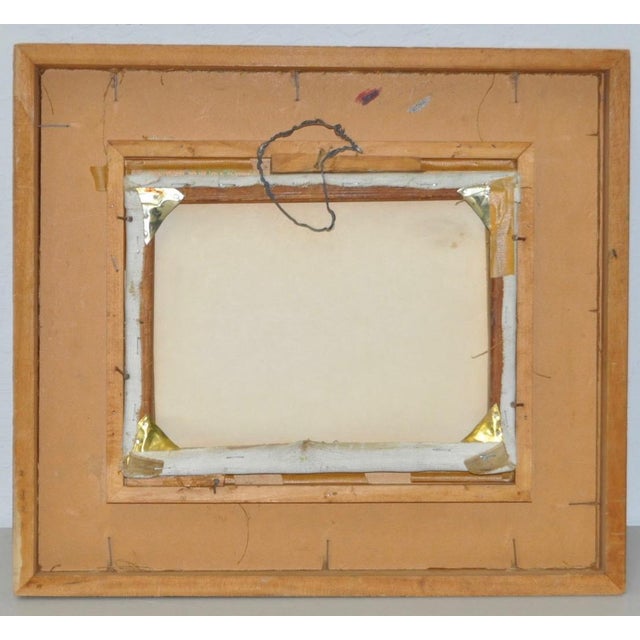 Textile Wayne Morrell (American, 1923-2013) New England Country Landscape W/ Figures C.1970 For Sale - Image 7 of 8