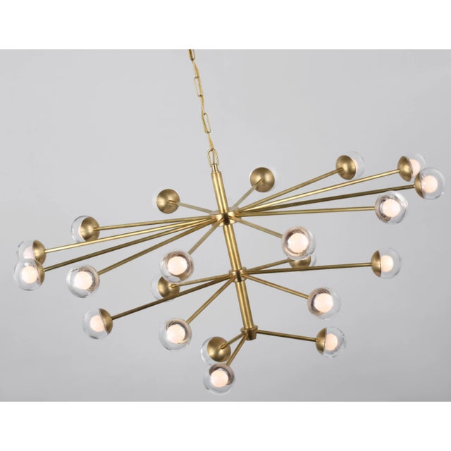 Alloway Large Chandelier in Soft Brass with Clear Glass Designer: kate spade new york Canopy: 6.25" Round Mounting: Chain...