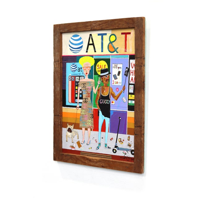 The Pavement #2 - Colorful Quirky Urban Figurative Mixed Media Original Artwork by Fabio Coruzzi For Sale In Los Angeles - Image 6 of 9