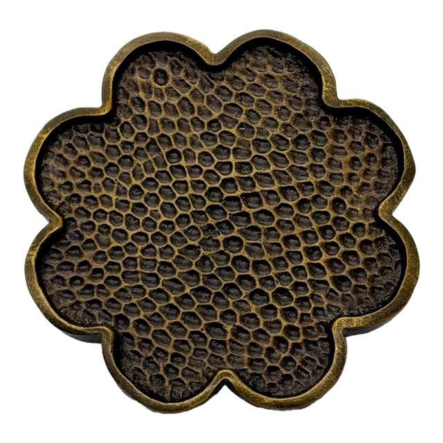 Baker Large Knob Antique Brass For Sale