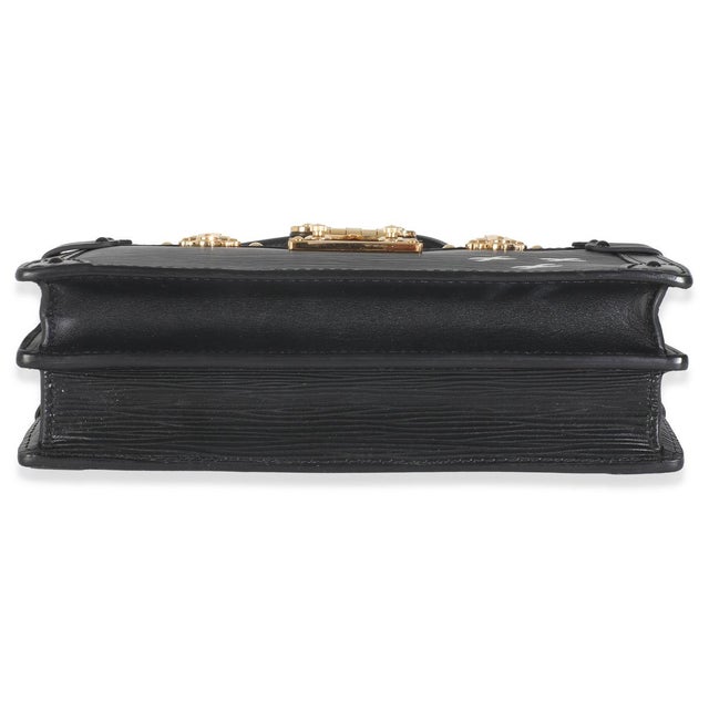 Louis Vuitton Black Epi Leather Trunk Clutch For Sale - Image 4 of 7