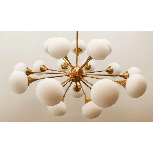Sputnik 20-Light Pendant with Oval Glasses For Sale - Image 13 of 17