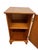 Wood 1970s French Style Bedside Cabinet or Nightstand With Figured Door, Interior Shelf, and Cabriole Legs For Sale - Image 7 of 10