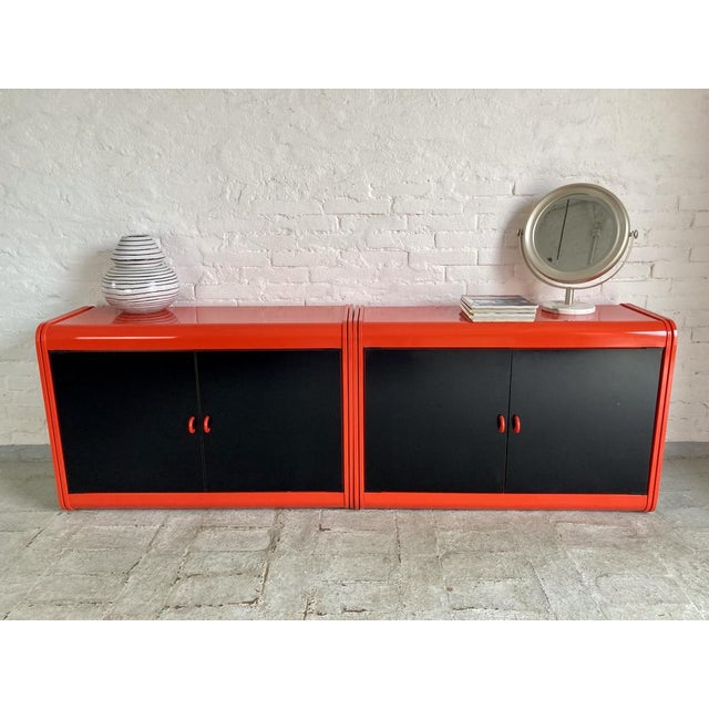 Postmodern Sideboards from Industrie Secco, 1970s, Set of 2 For Sale - Image 3 of 15
