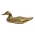 Vintage Large Brass Duck "Decoy" Sculpture For Sale