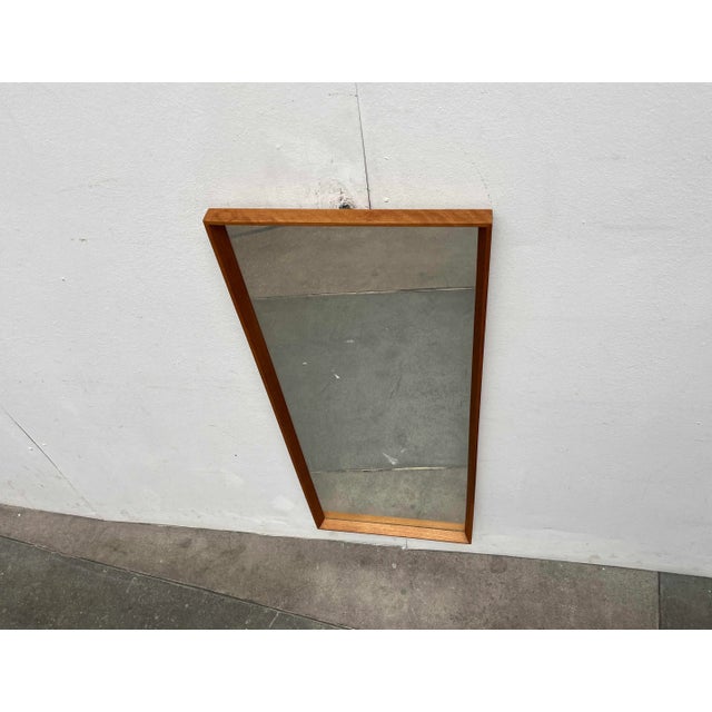 Mid-Century Modern Danish Teak Wall Mirror, 1960s For Sale - Image 6 of 18