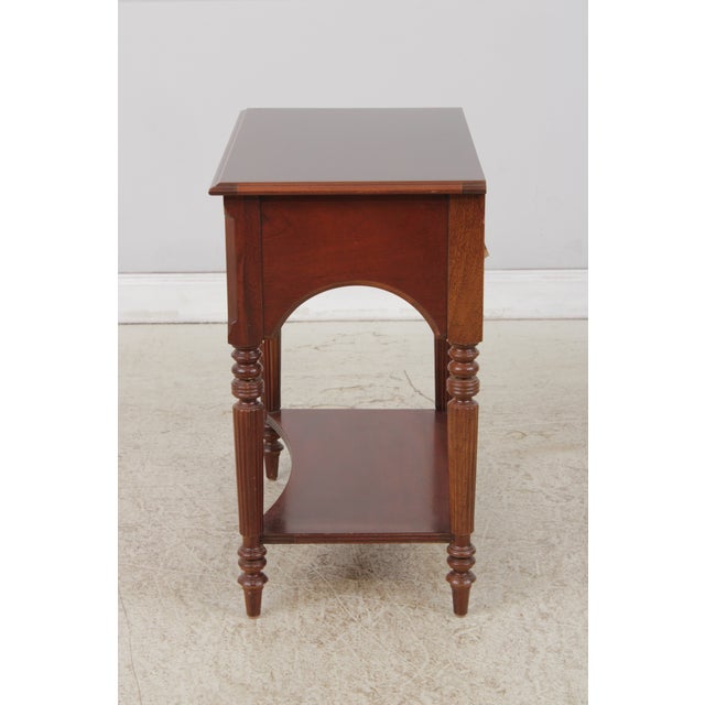 1990s Pair of Ethan Allen Cherry Nightstands For Sale - Image 5 of 18