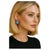 Bochic “Capri” Vintage Opal & Multi Ruby Earrings Set In 18K Gold & Silver Natural Opal from Africa 4 carats Natural...