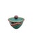 Art Deco 1930s Tellurite Green Mushroom Majolica Lidded Casserole Dish With Basket Weave For Sale - Image 3 of 14