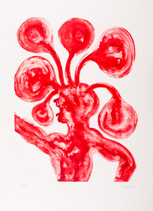 Barthélémy Toguo, Pump Up Mind, 2017, Lithograph