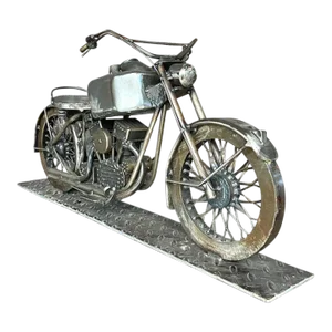 Vintage Motorcycle Sculpture