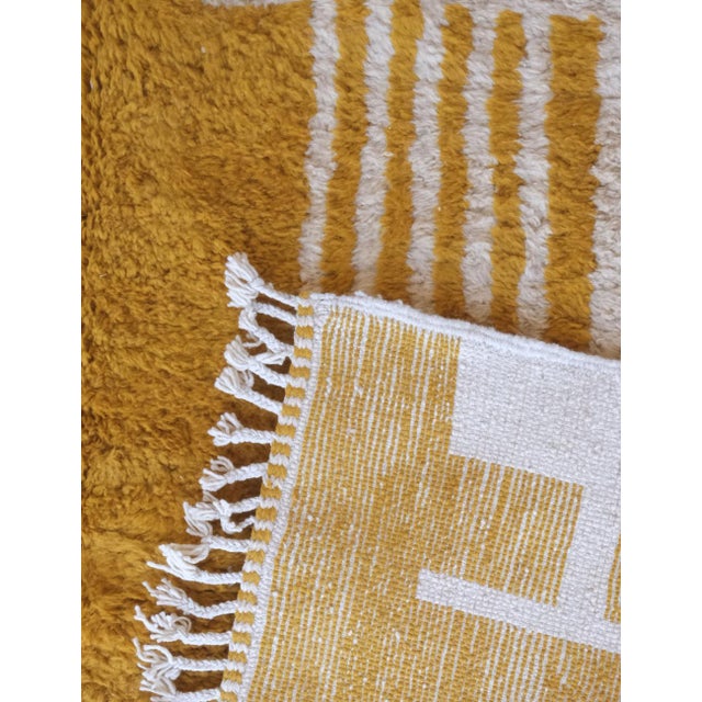 Yellow Moroccan Modern Area Rug - 11.4 X 8 Ft For Sale In Cleveland - Image 6 of 8